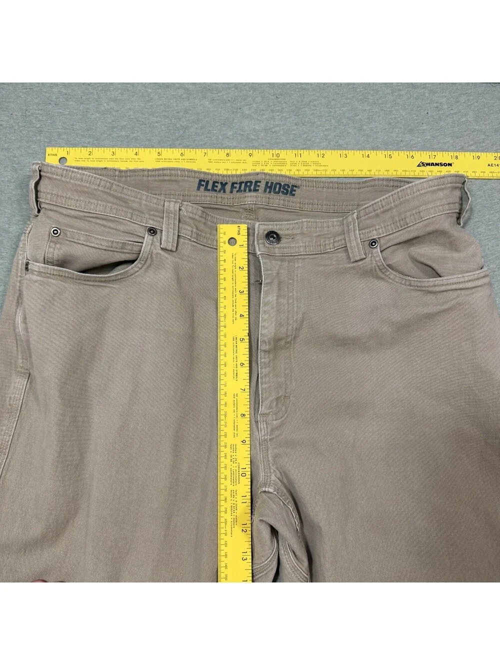 Duluth Trading Flex Fire Hose Relaxed Fit Pants‎ Men’s 40x32 Brown Work Utility